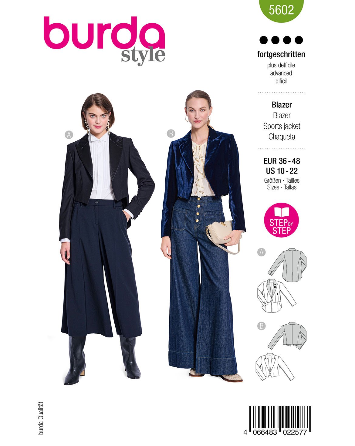 Burda 5602 - Kavaj - Dam
