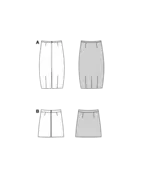 Burda 5598 - Kjol - Dam