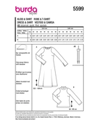 Burda 5599 - Klänning & Topp - Dam