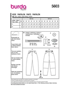 Burda 5603 - Byxor - Dam