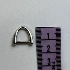 D-ring 10mm, 2st - Nickel