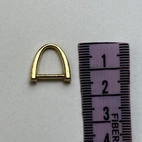 D-ring 10mm, 2st - guld