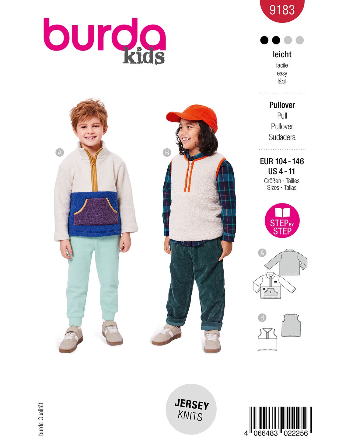 Burda 9183 - Jacket/Vest - Children