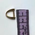 D-ring 10mm, 2st - guld