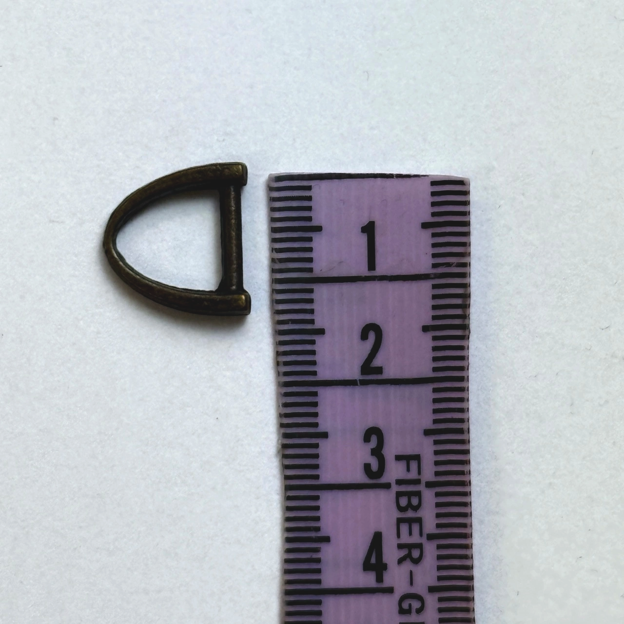 D-ring 10mm, 2st - Antik mässing