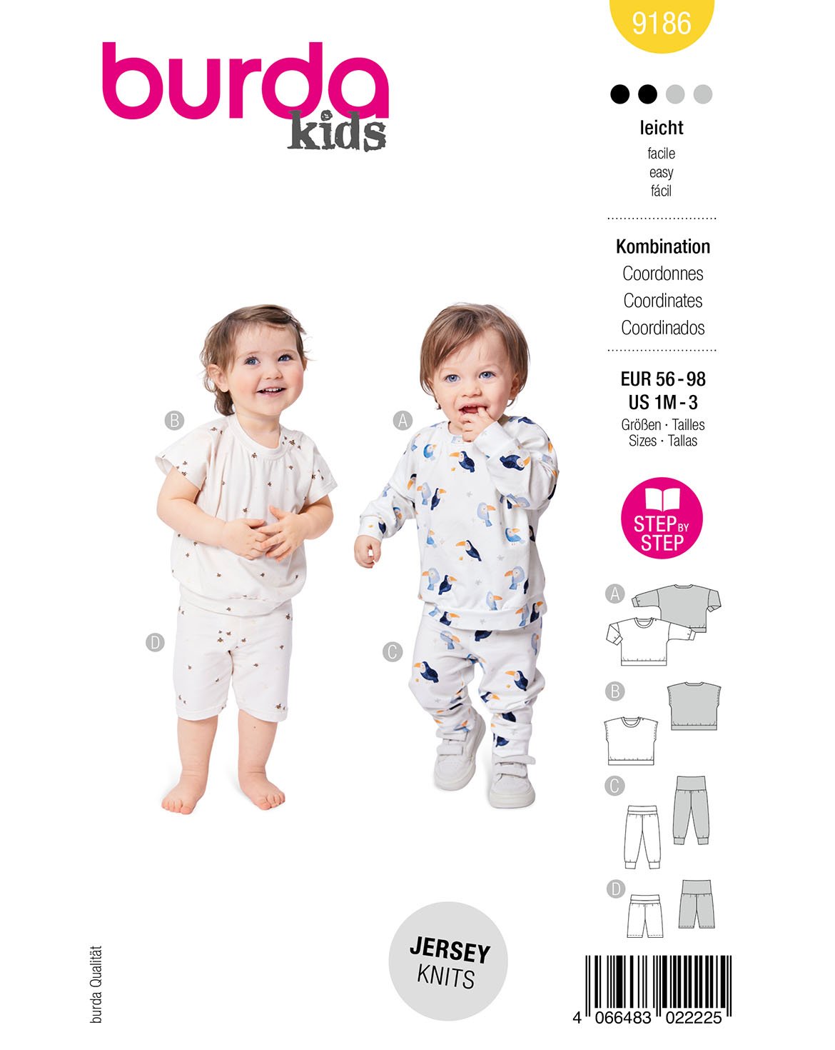Burda 9186 - Sweater & Pants - Children