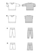Burda 9186 - Sweater & Pants - Children