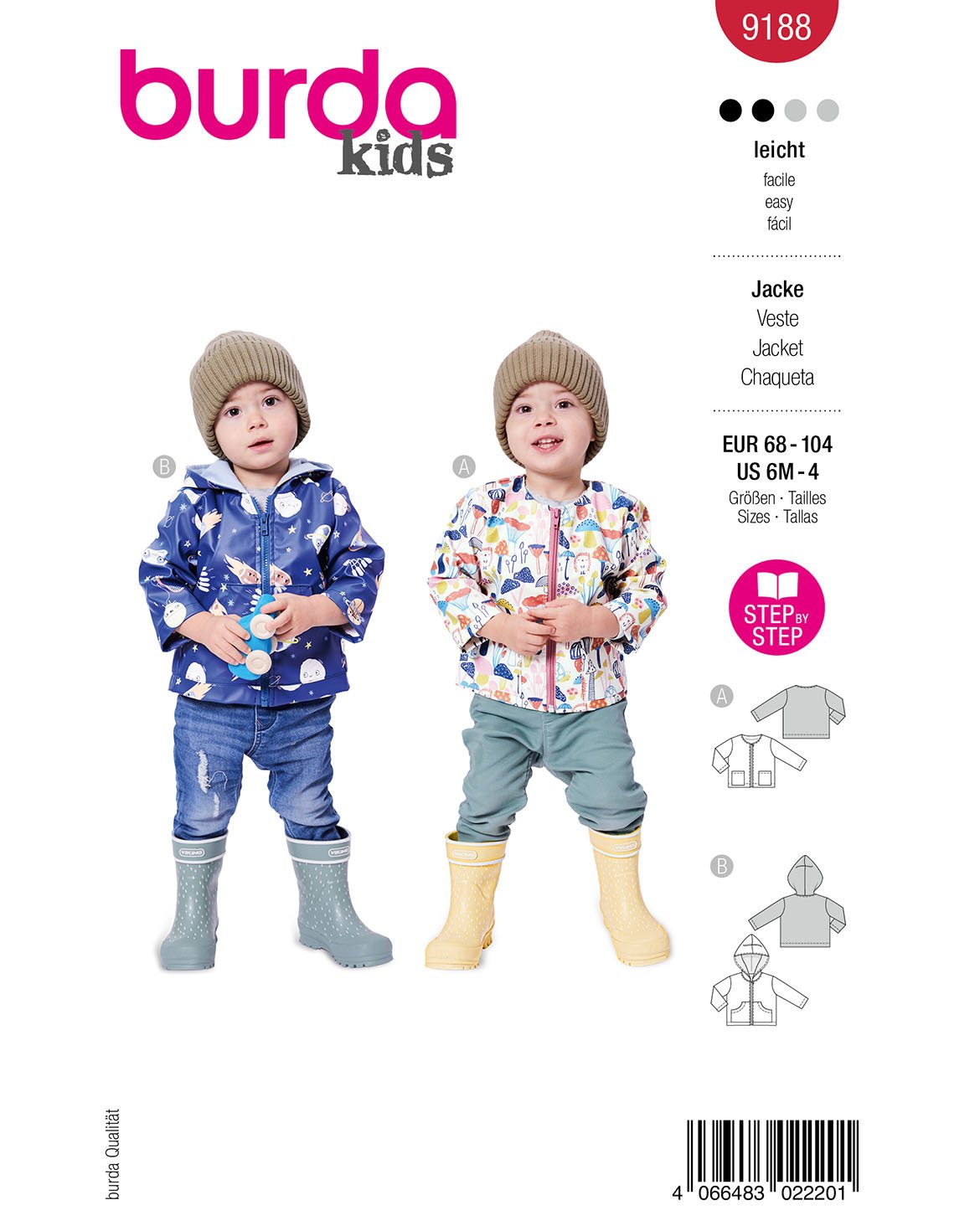 Burda 9188 - Jacket - Children