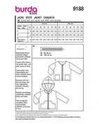 Burda 9188 - Jacket - Children