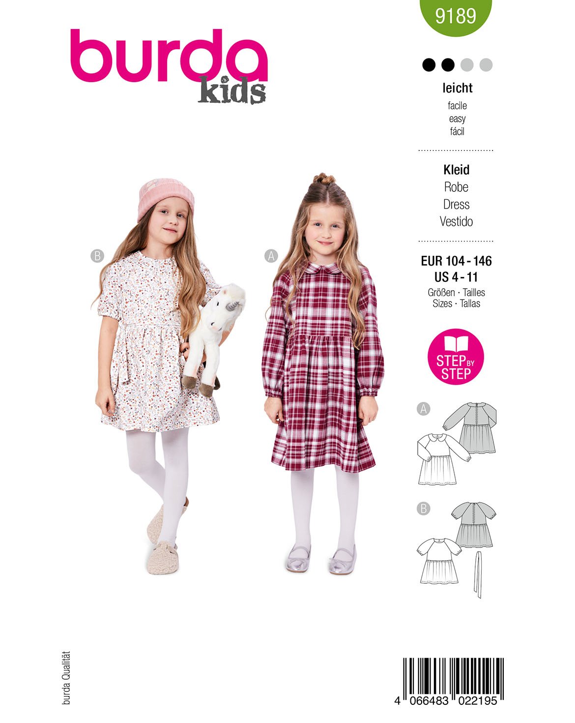 Burda 9189 - Dress - Children