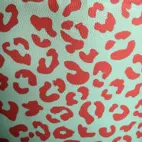 Konstläder, Cherry Picking - Leoprint, mint