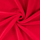 Velour/Plysch - bright red