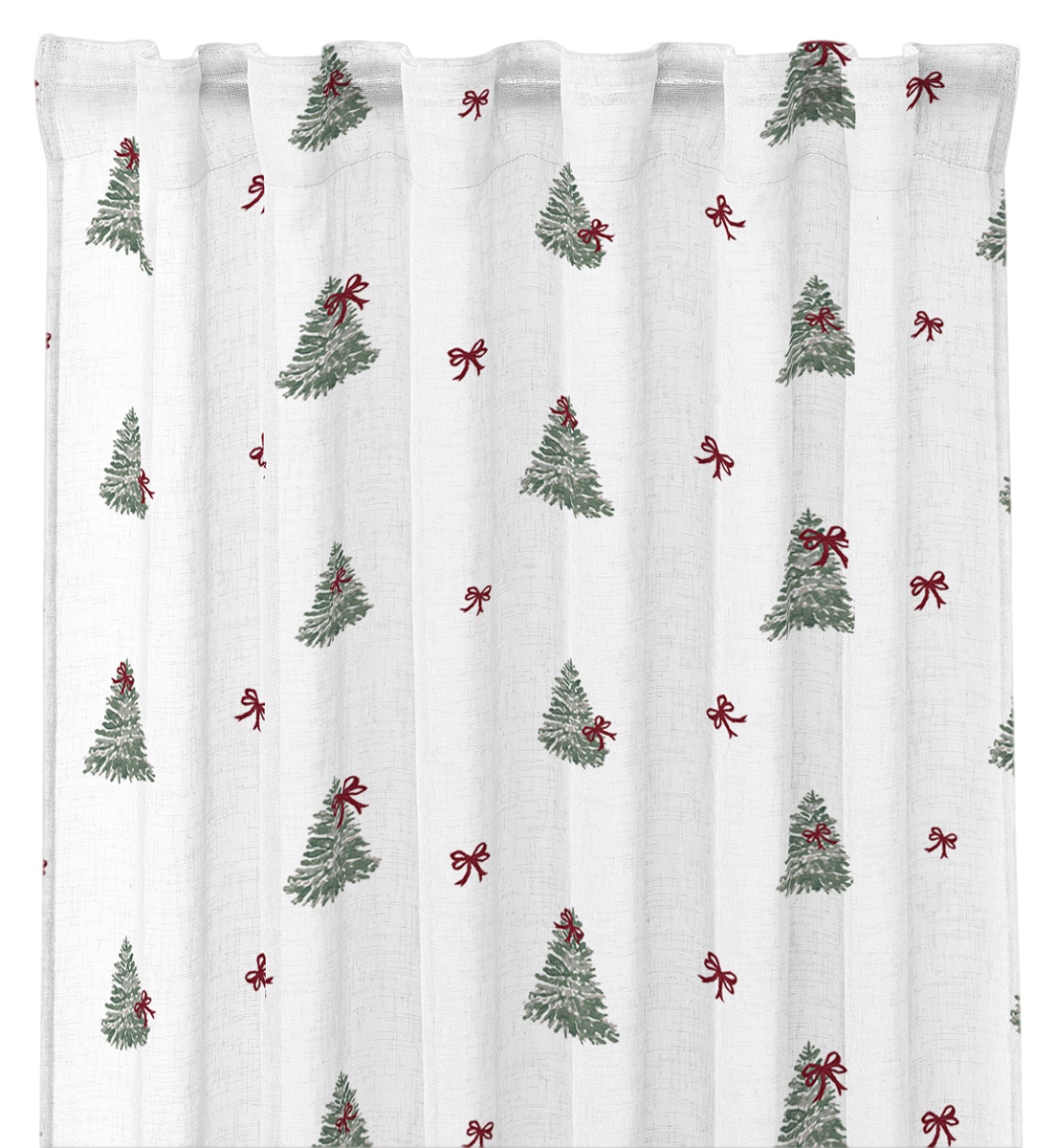 2 st Multibandslängder - Christmas tree, vit