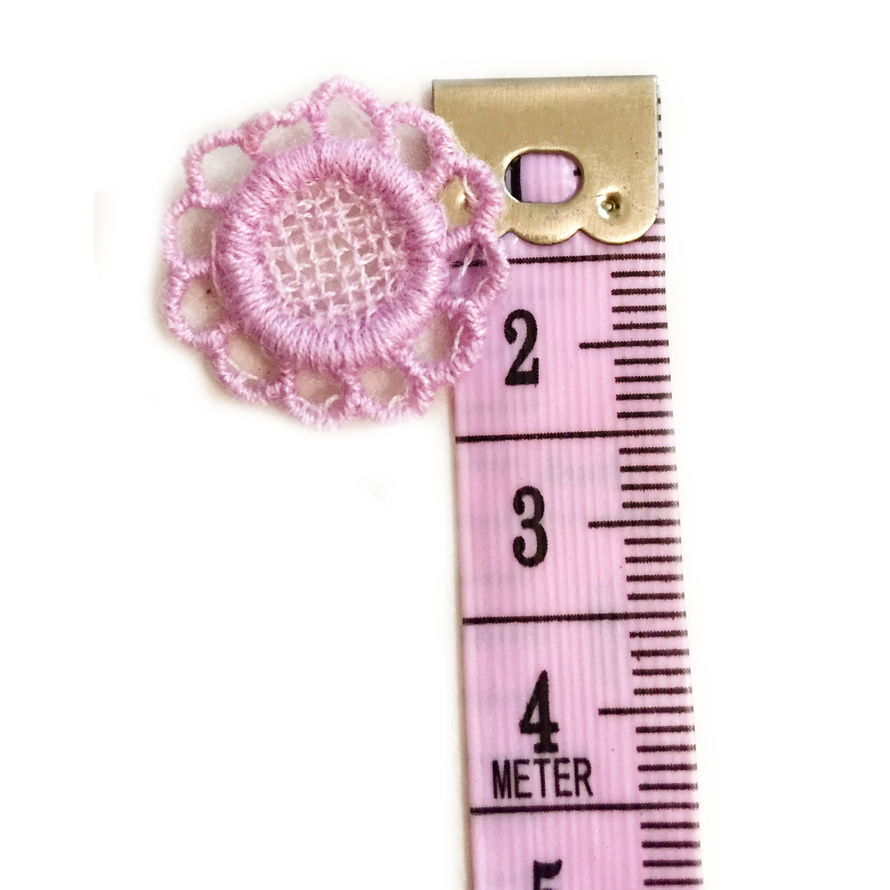 Spets cirkel - rosa