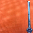 Orange Dotted Jersey Fabric